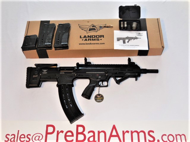 6839 Landor Arms Semi-Auto AR-Shotgun, 12 Gauge, Magazine Fed, 4 Mags, NIB! main image